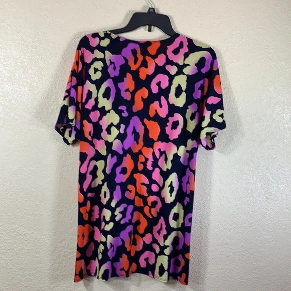 Swim Wear Cardigan Top M Bathing Suit Coverup Top Purple Black NWT Polyester - Picture 9 of 11